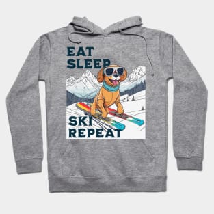 Eat Sleep Ski Repeat Hoodie